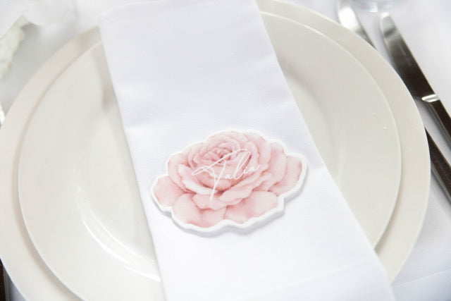 Flower Acrylic Place Card