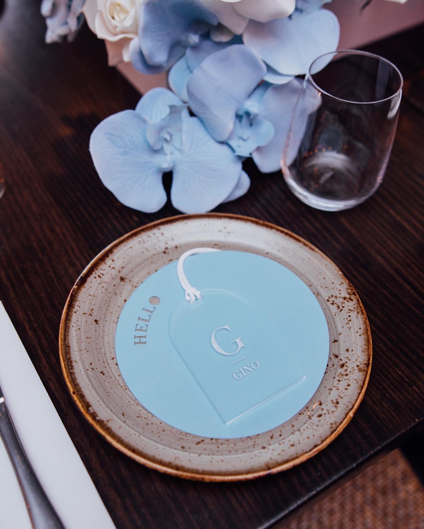 Frosted Acrylic Luggage Tag