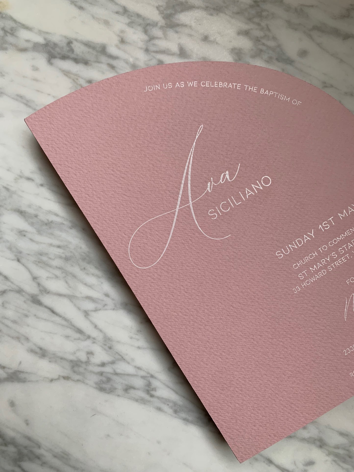 A5 Half Arch Card Invitation