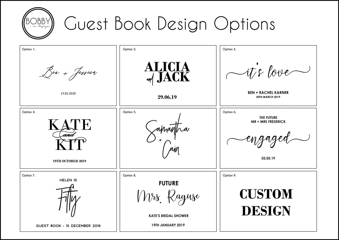 Frosted Acrylic Guest Book