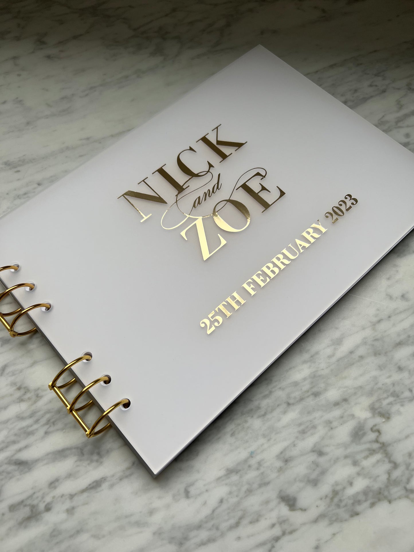 Frosted Acrylic Guest Book