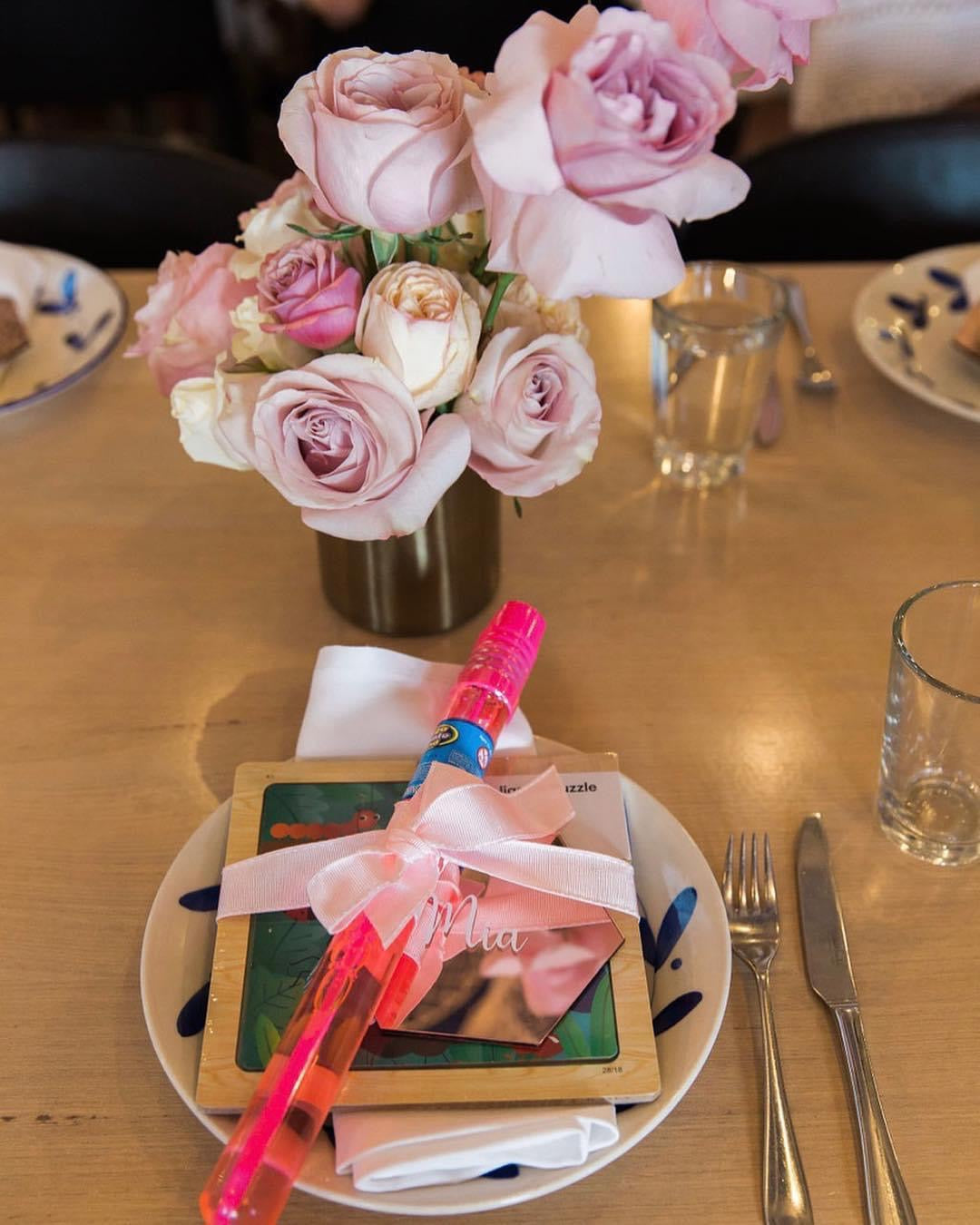 Rose Gold Acrylic Hexagon Place Card