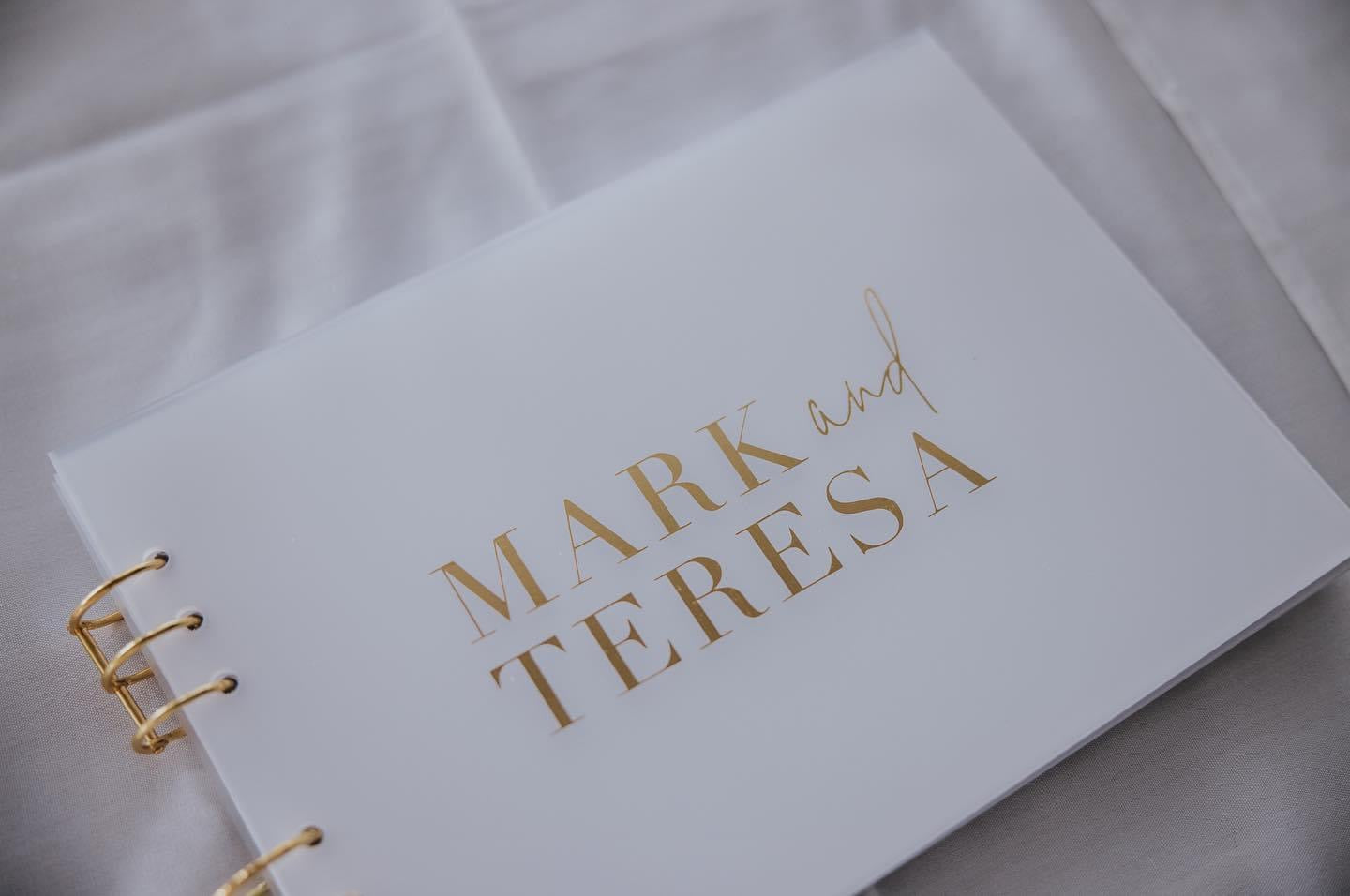 White Acrylic Guest Book