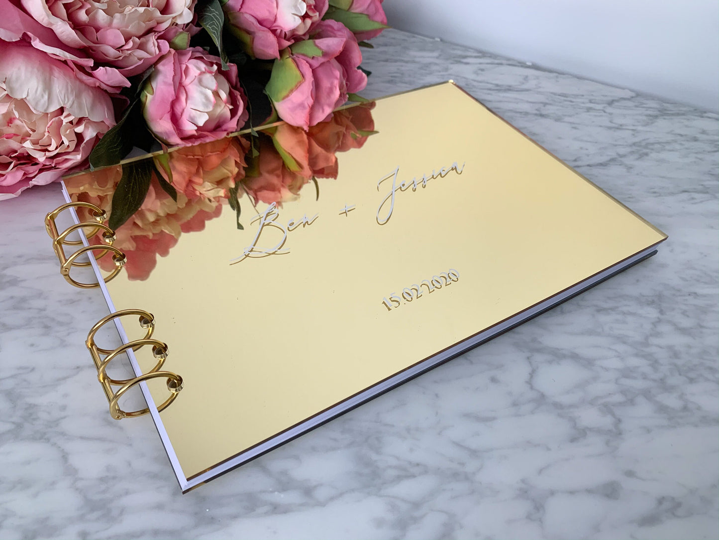 Gold Acrylic Guest Book