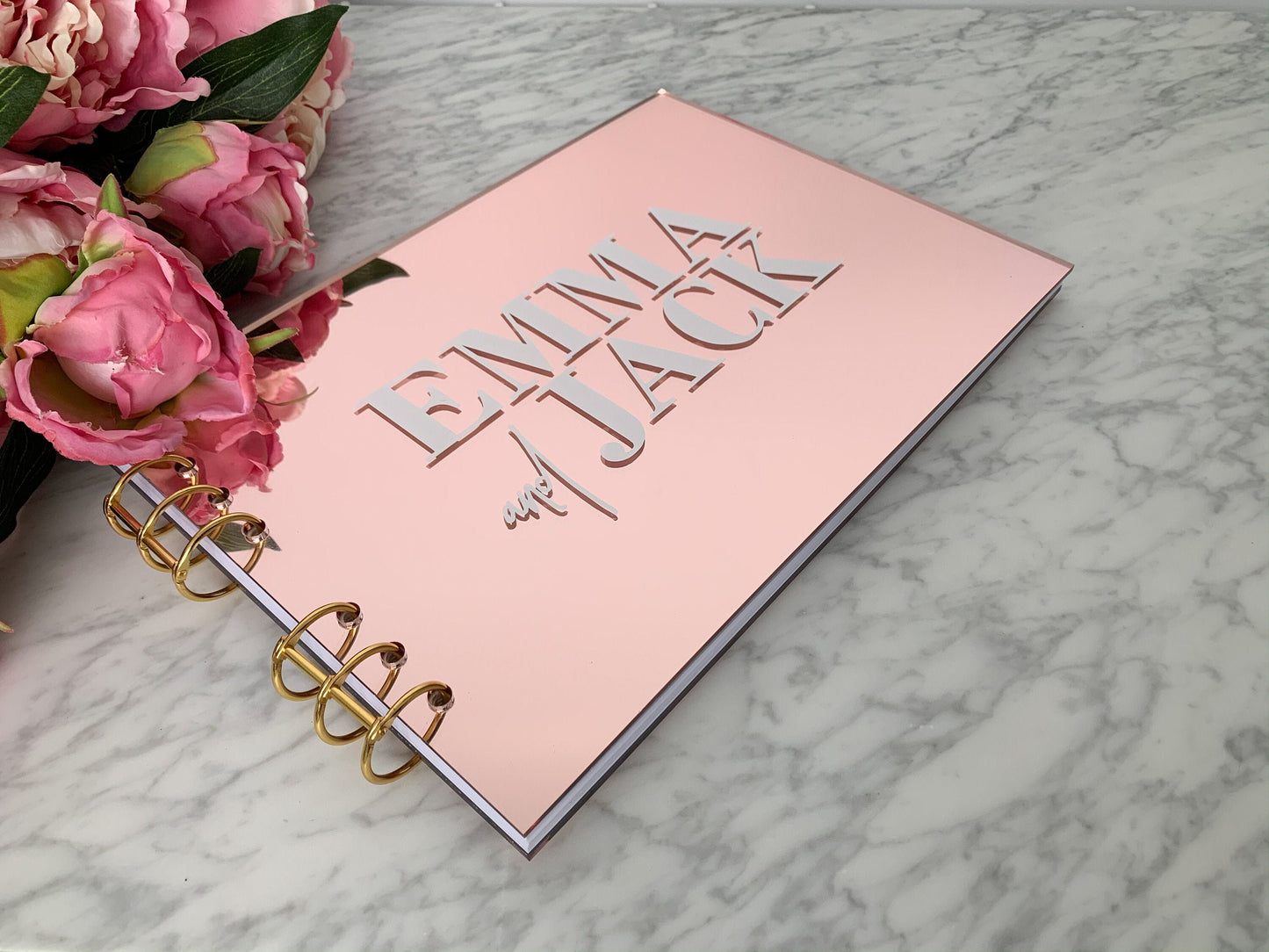 Rose Gold Acrylic Guest Book