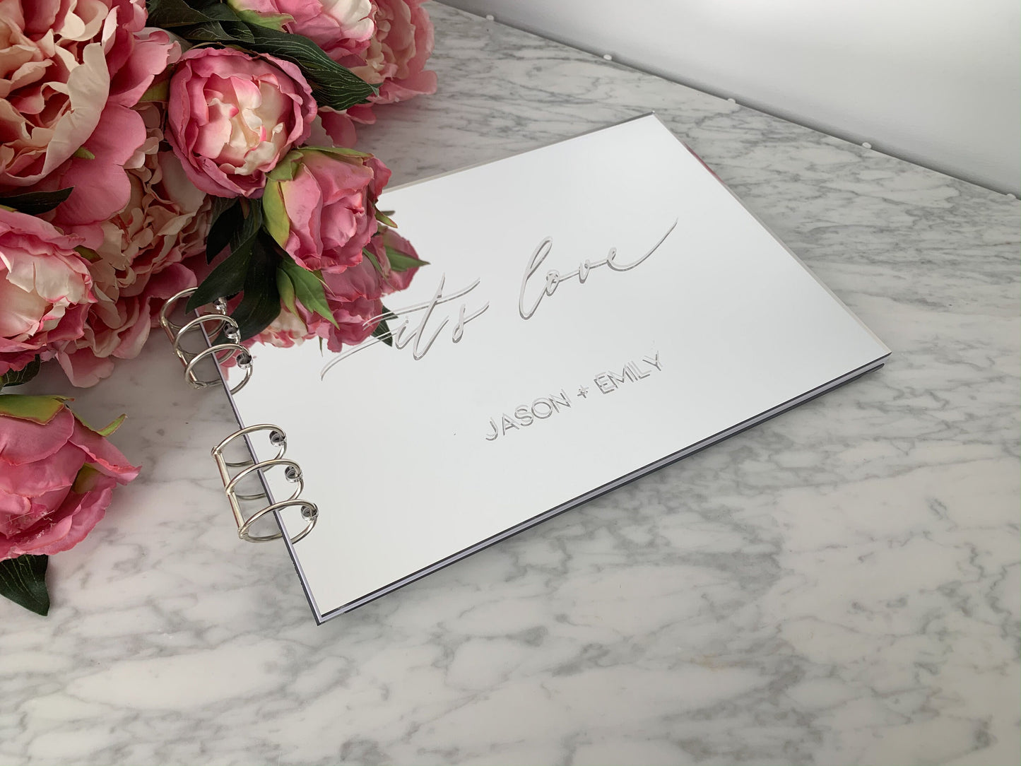 Silver Acrylic Guest Book