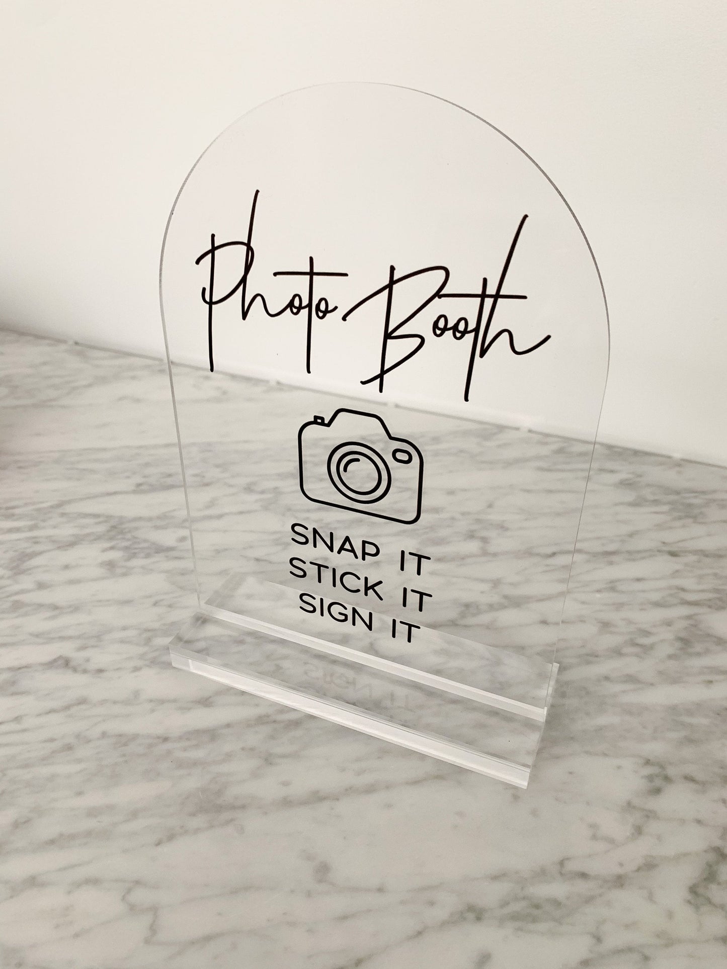 A5 Clear Acrylic Sign