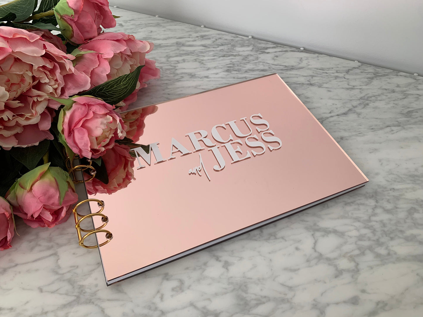 Rose Gold Acrylic Guest Book