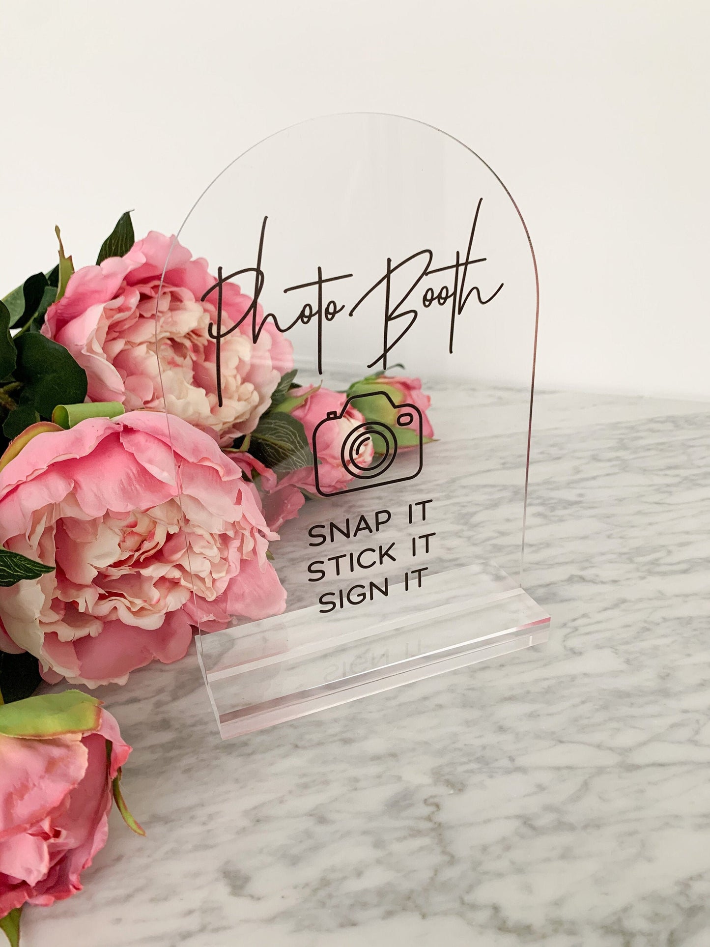 A5 Clear Acrylic Sign