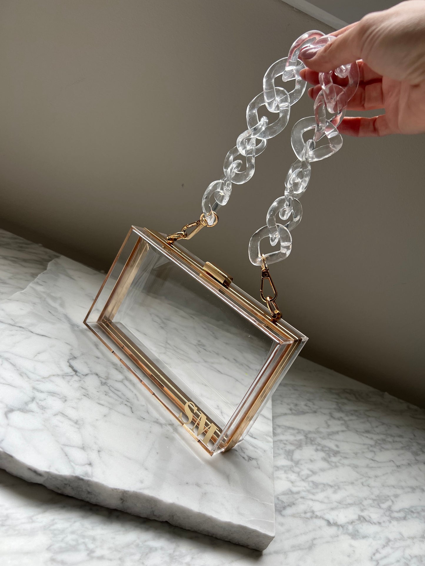 Clear Acrylic Clutch Bag