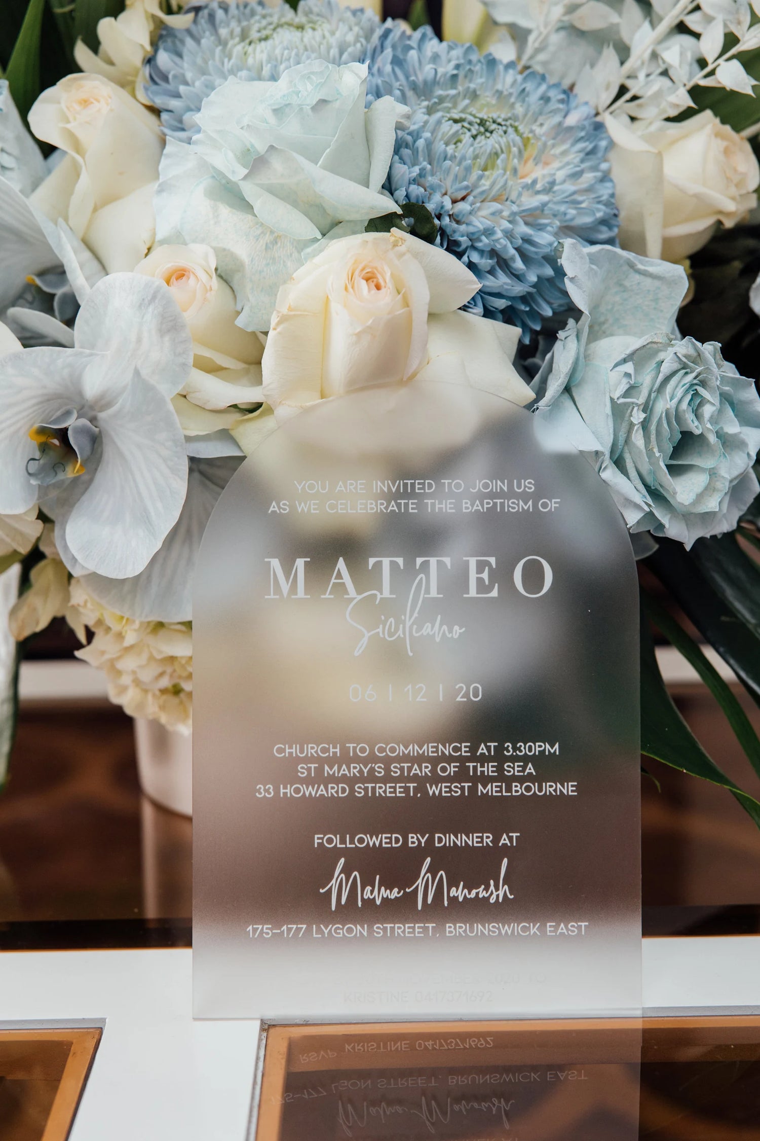 INVITATIONS + MENU CARDS