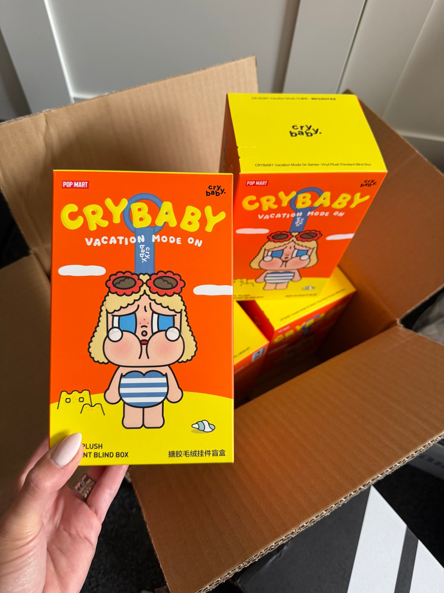 POPMART CRYBABY Vacation Mode On Series-Vinyl Plush Pendant Blind Box