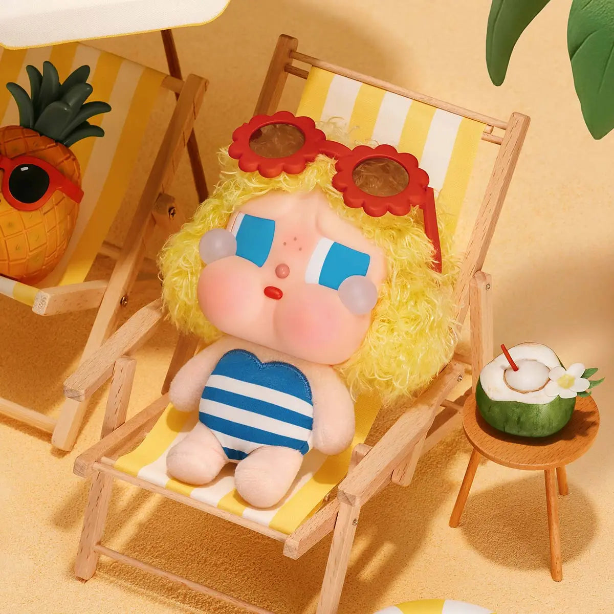 POPMART CRYBABY Vacation Mode On Series-Vinyl Plush Pendant Blind Box