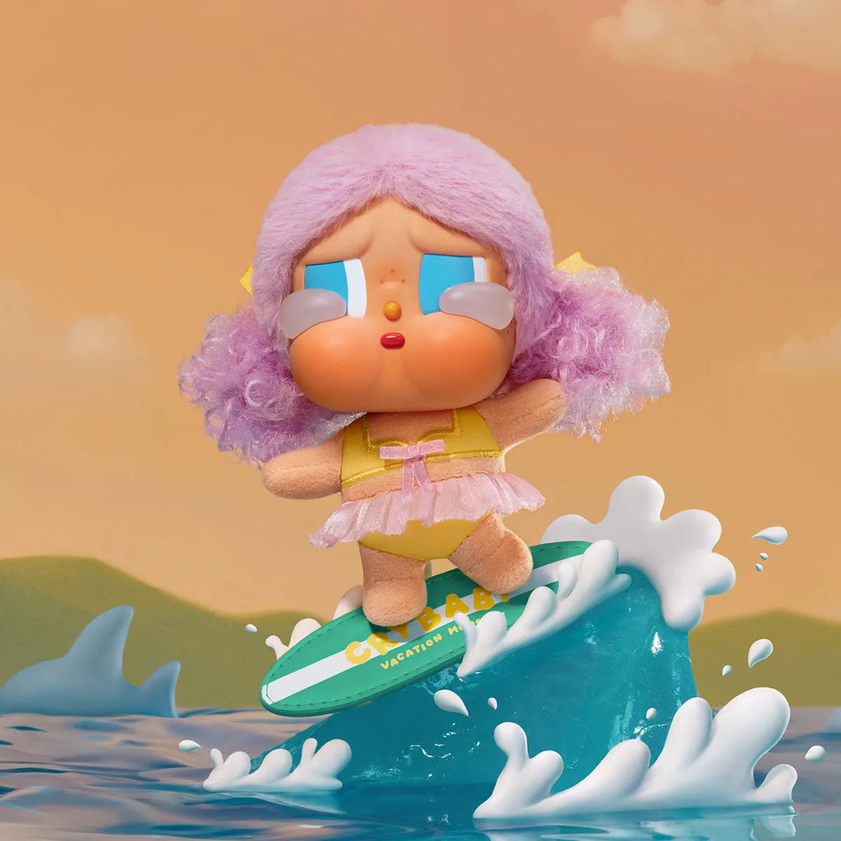 POPMART CRYBABY Vacation Mode On Series-Vinyl Plush Pendant Blind Box