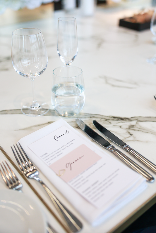 INVITATIONS + MENU CARDS – BOBBY + co design x
