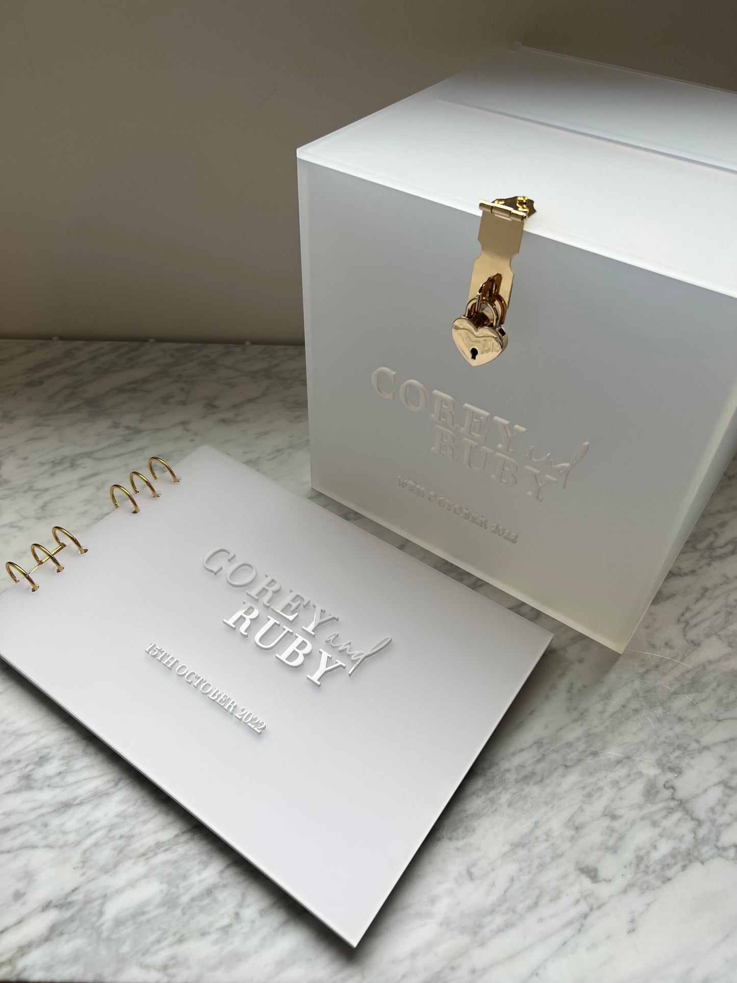 Frosted 3D Acrylic Guest Book
