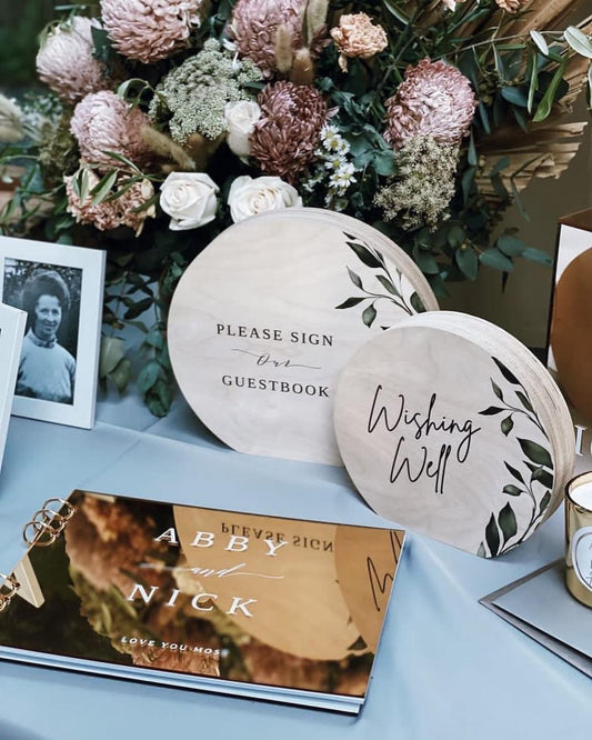 Gold Acrylic Guest Book