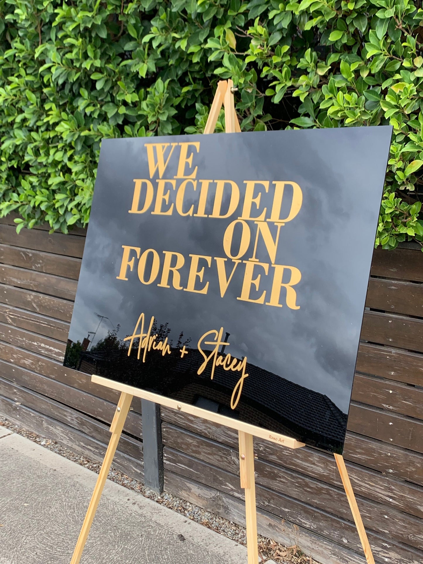 A1 Acrylic Welcome Sign