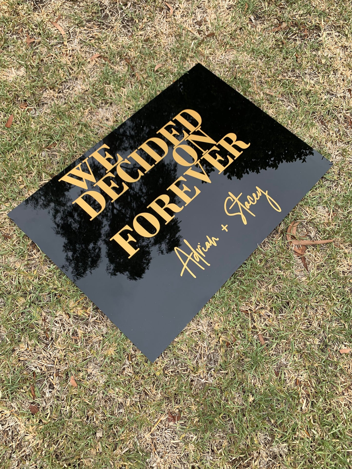 A1 Acrylic Welcome Sign