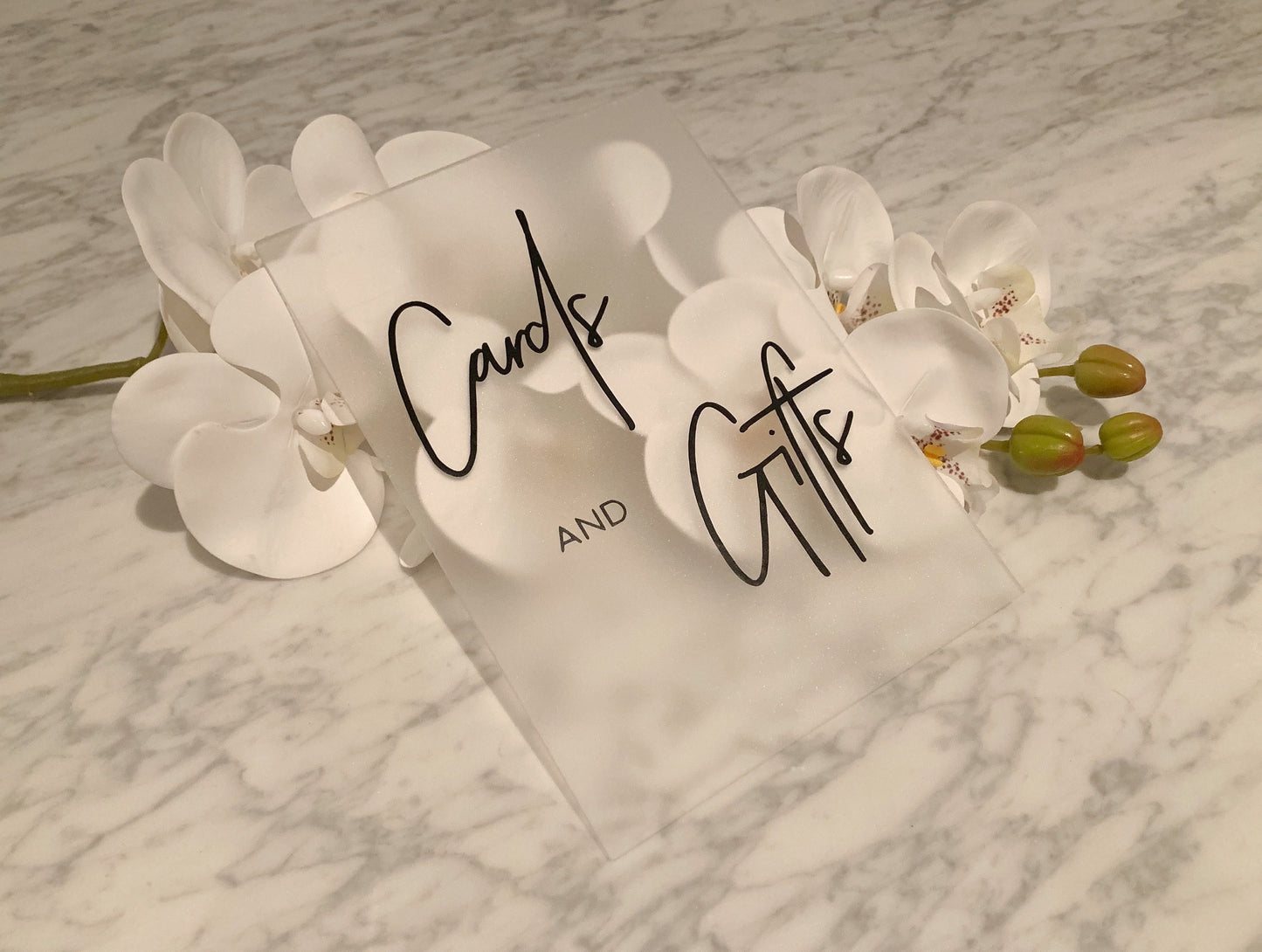 Clear Frosted Acrylic Sign
