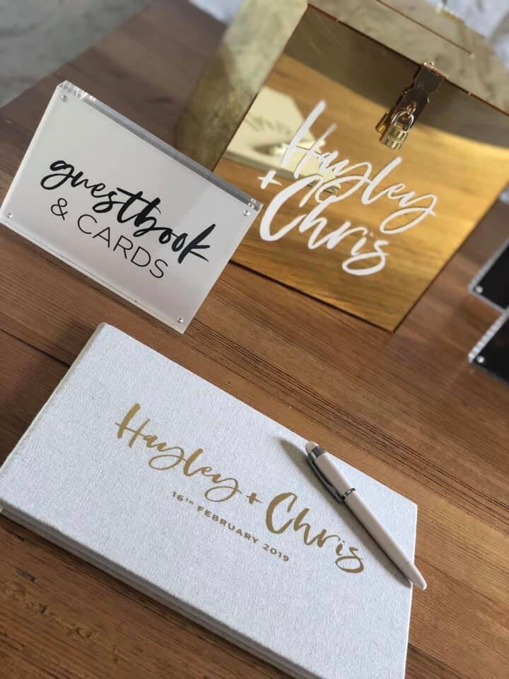 Gold Acrylic Wishing Well Box