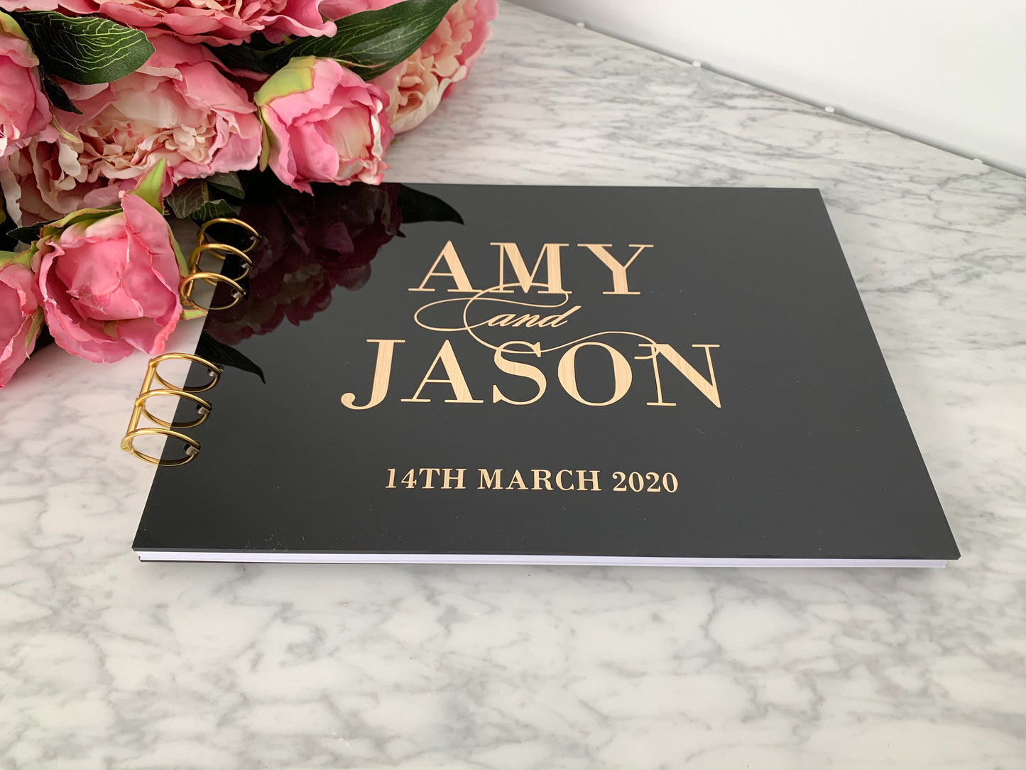 Black Acrylic Guest Book