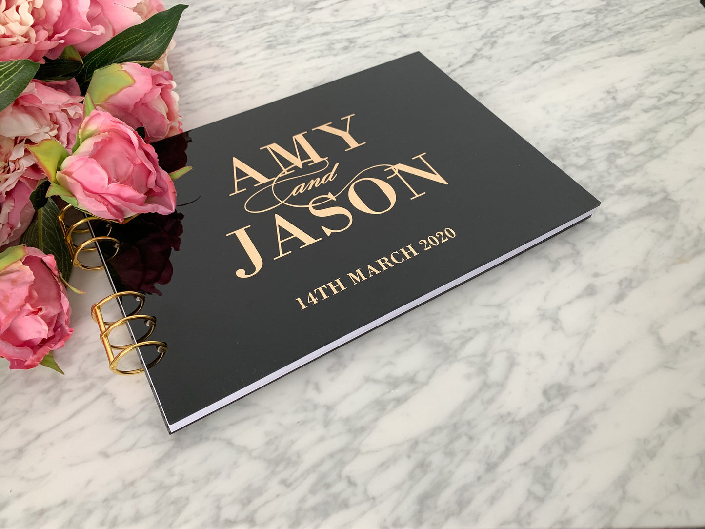 Black Acrylic Guest Book