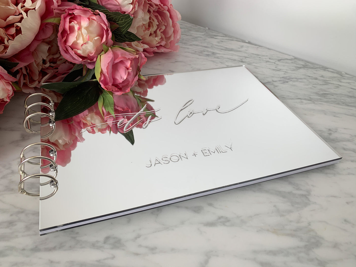 Silver Acrylic Guest Book
