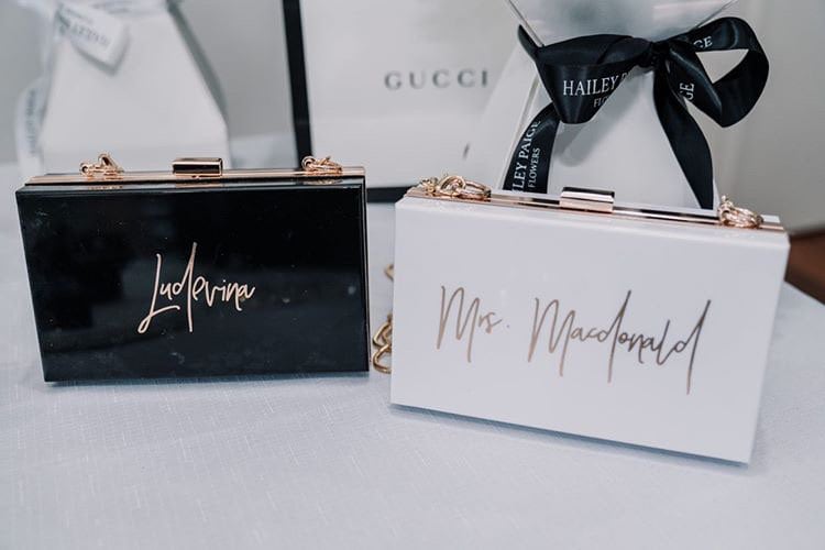 White Acrylic Clutch Bag