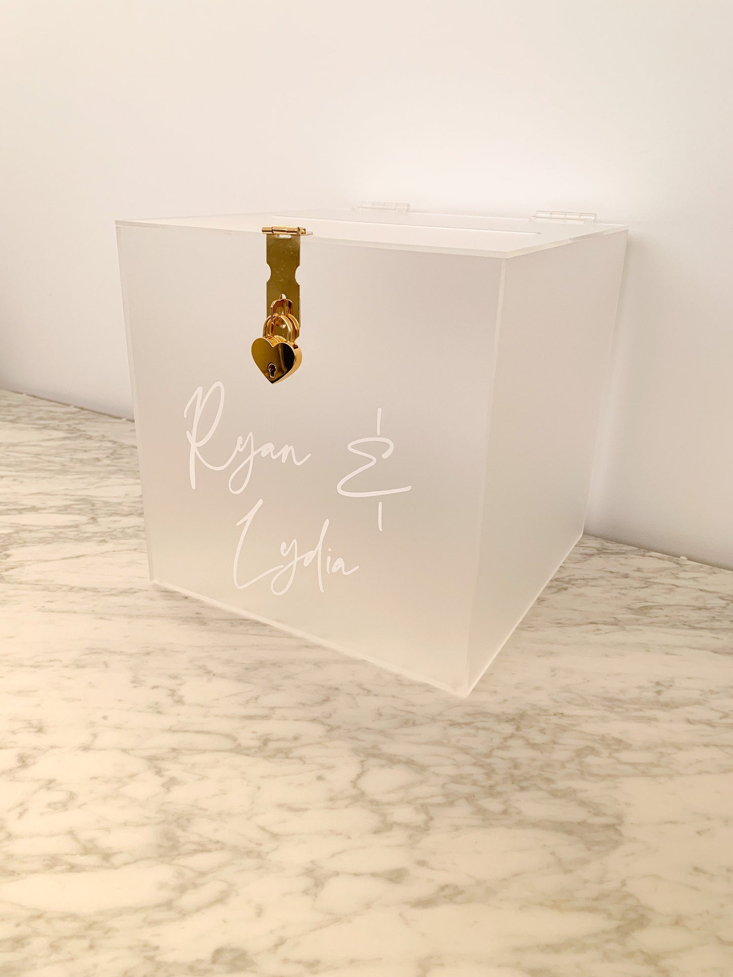 Frosted Clear Acrylic Wishing Well Box