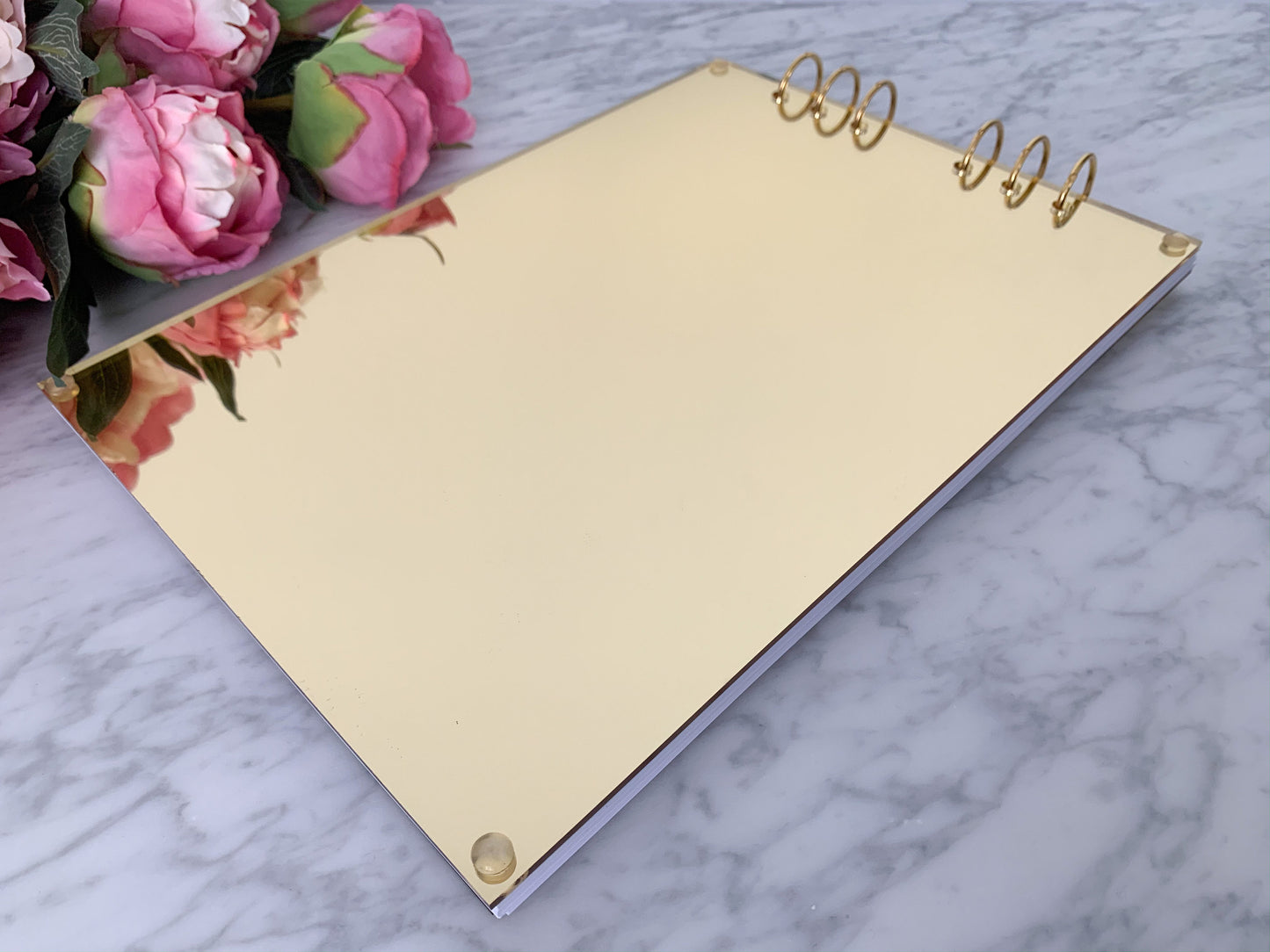 Gold Acrylic Guest Book