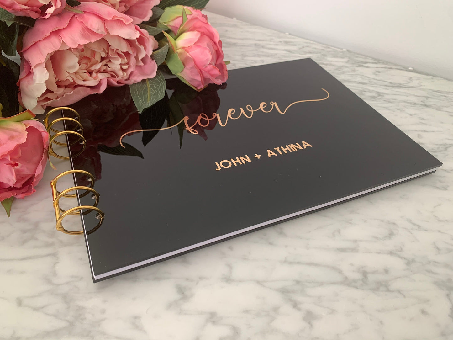 Black Acrylic Guest Book
