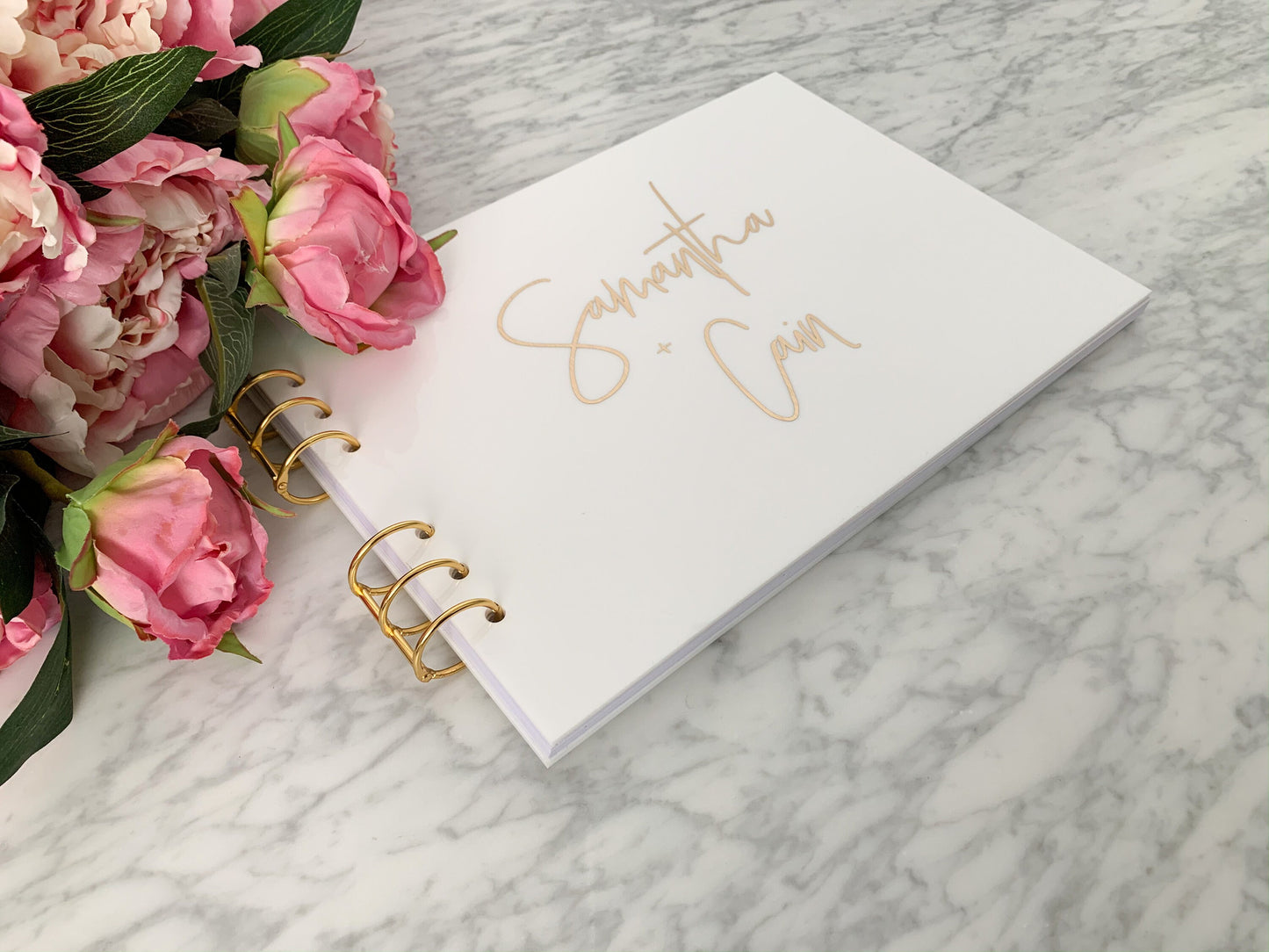 White Acrylic Guest Book