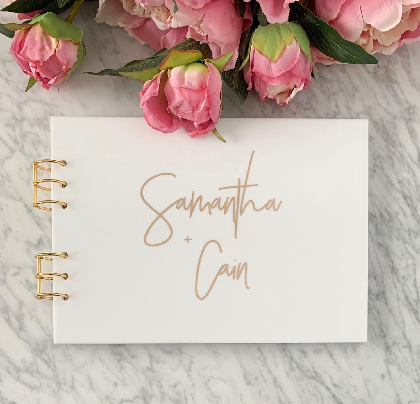 White Acrylic Guest Book