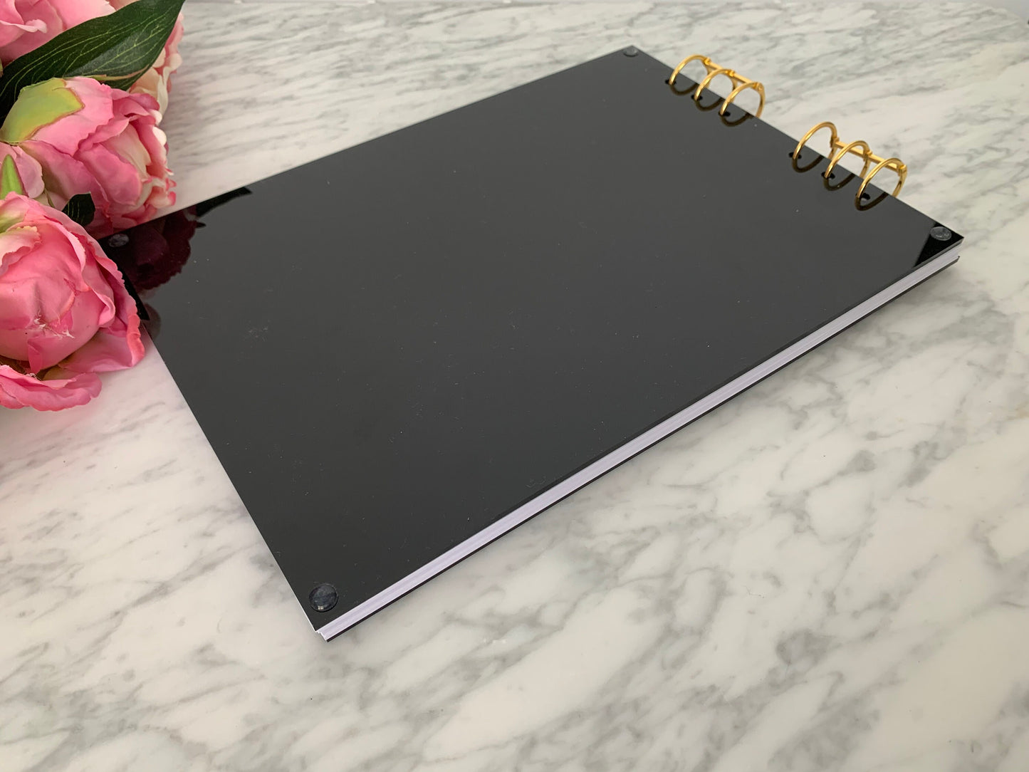 Black Acrylic Guest Book