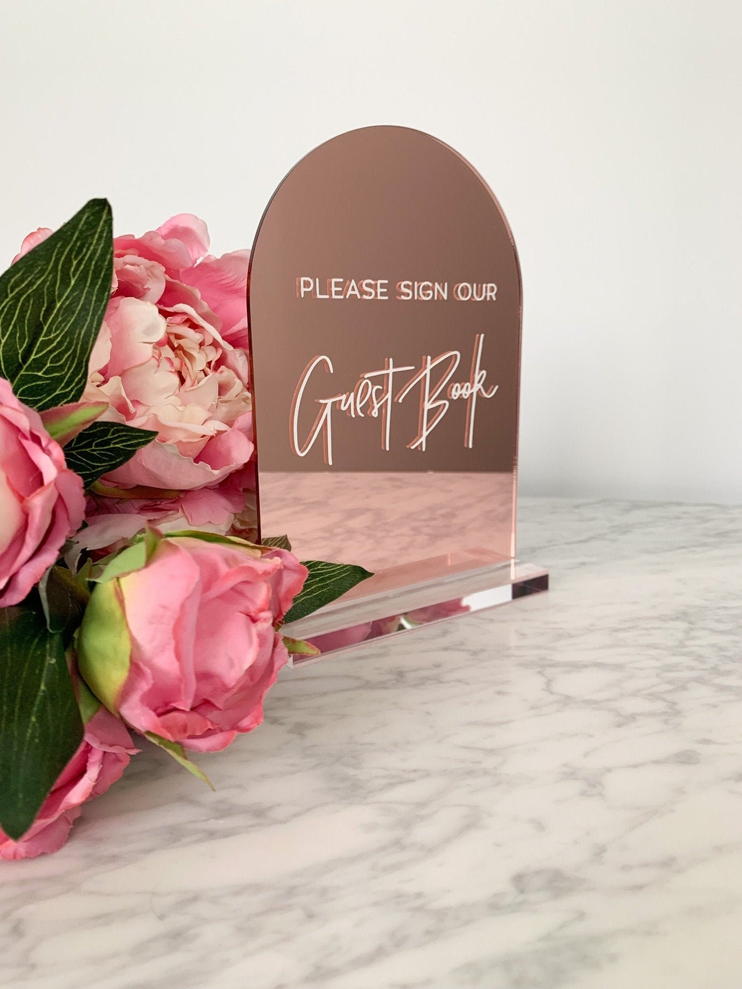 Clear Frosted Acrylic Sign