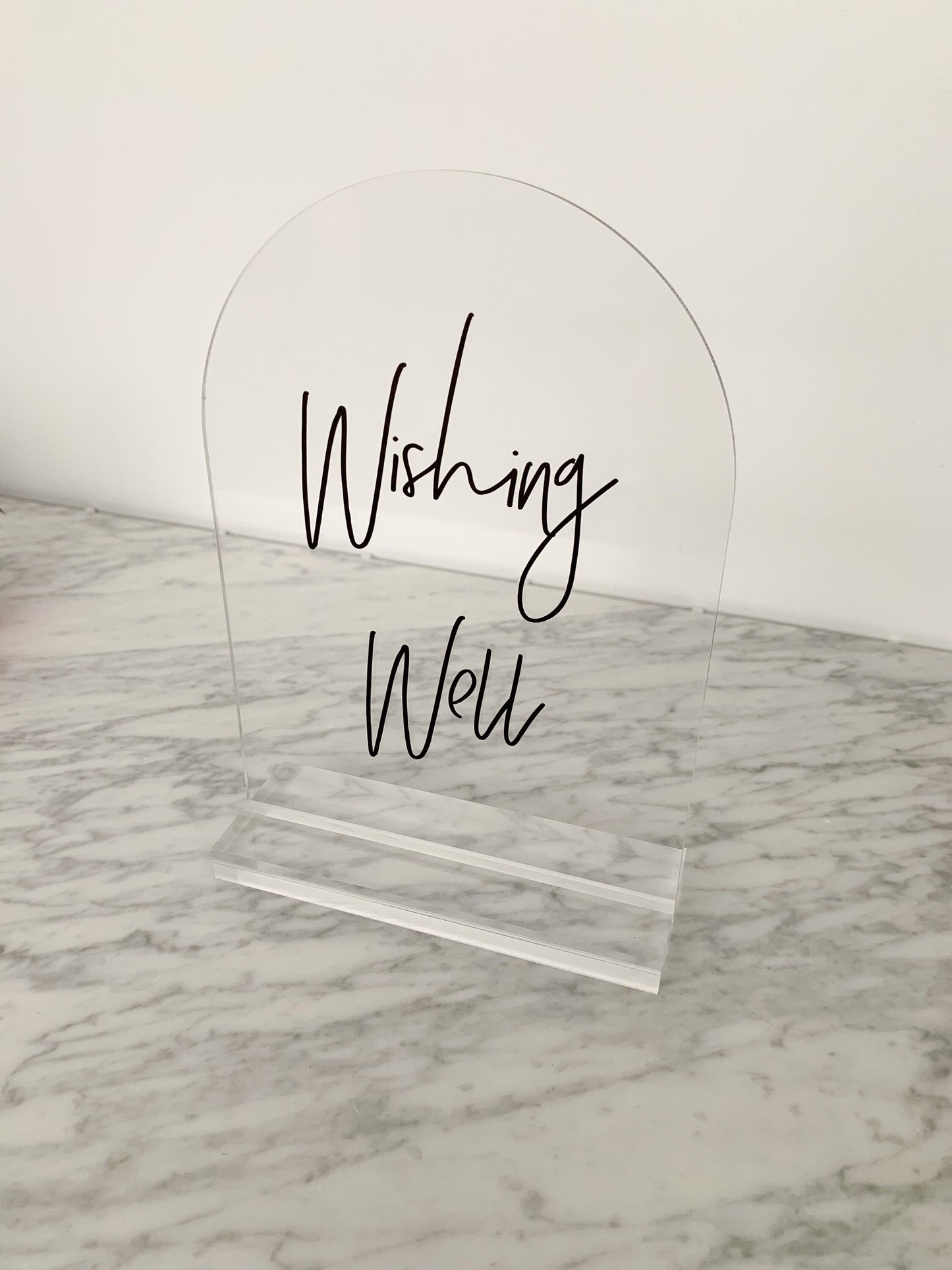 A5 Clear Acrylic Sign