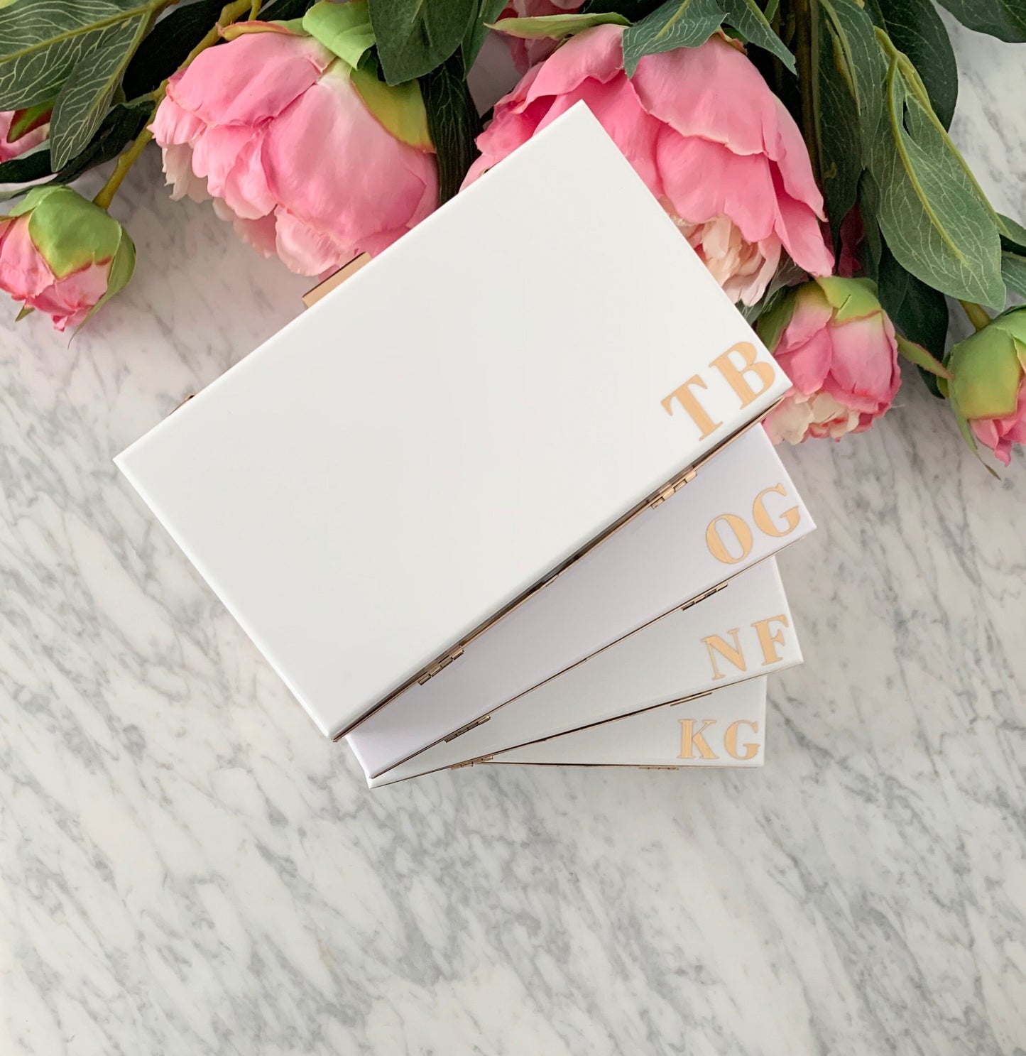 White Acrylic Clutch Bag