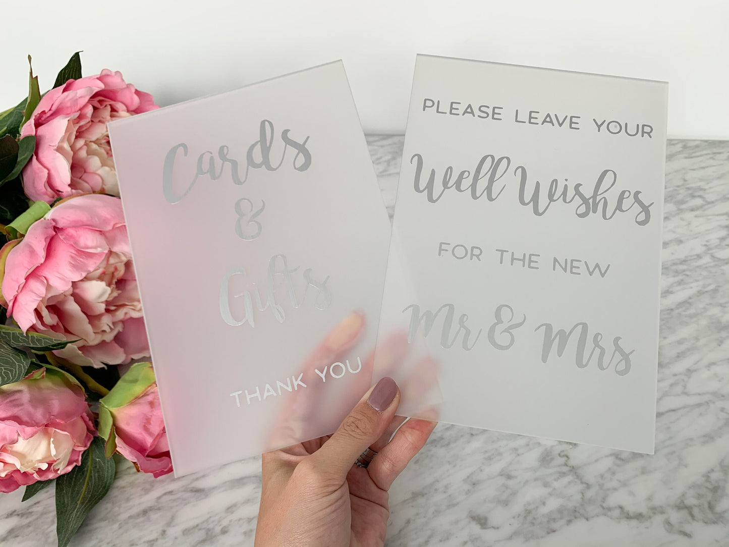 Clear Frosted Acrylic Sign