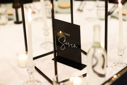 A5 Acrylic Table Number Sign