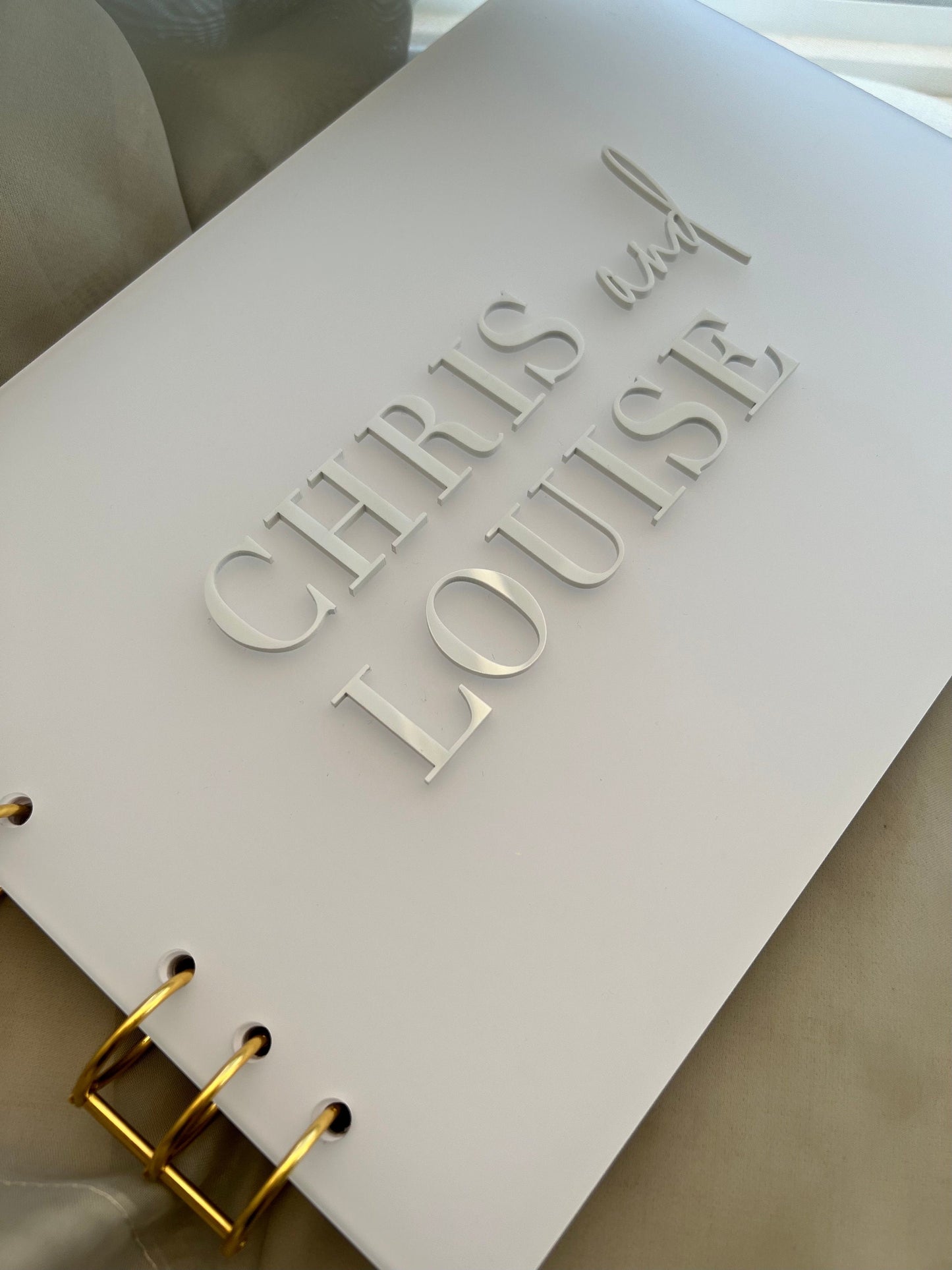 Frosted 3D Acrylic Guest Book